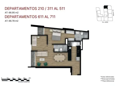Modelo X11 FLEX · Pisos 2 al 7