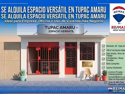 Local Comercial Y Vivienda: 108 M² En Ah Tupac Amaru – ¡Ideal Para Tu Negocio!