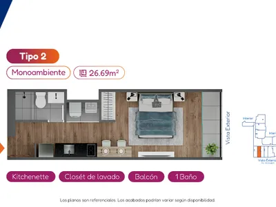 Modelo Tipo 2 · Pisos 3 al 23