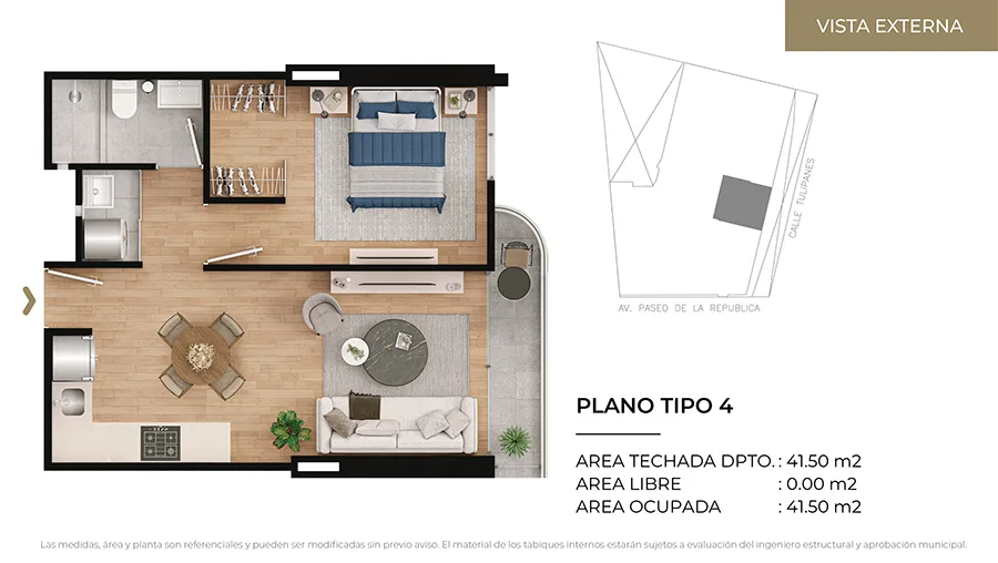Modelo Tipo 4 · Pisos 3 al 20