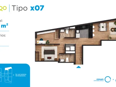 Modelo X07 · Pisos 2, 9, 10, 11