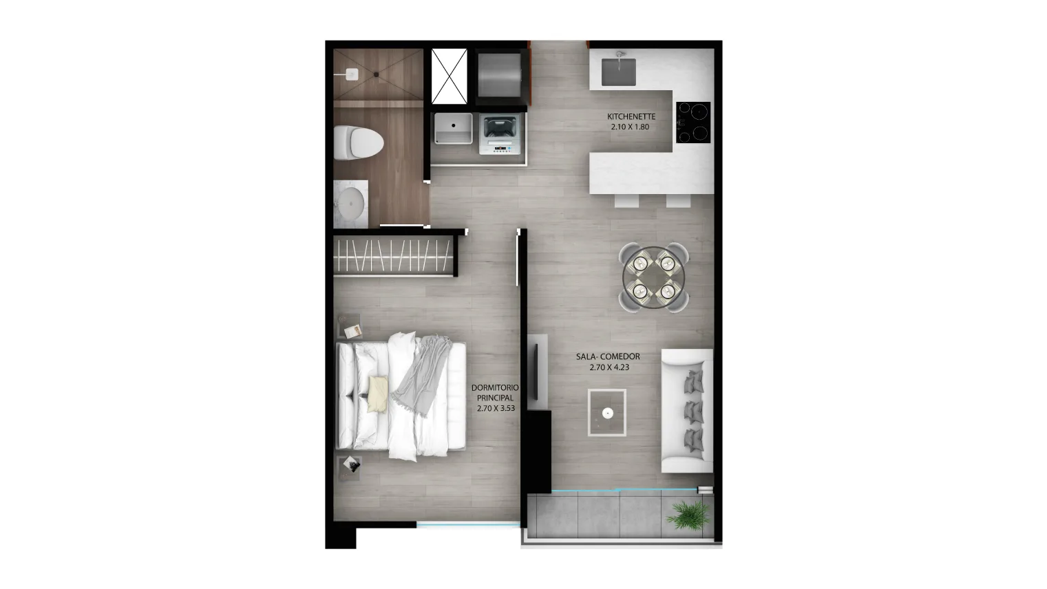 Modelo A8 · Pisos 4 y 5