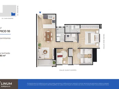 Modelo FLAT TÍPICO 10 · Pisos 4, 6, 10, 12, 16