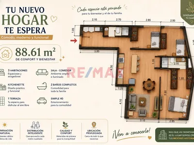 Preventa En Casuarinas Sur | 88.61 M² | 3 Dormitorios | Terraza | Cochera | Inversión Con Alta Valorización