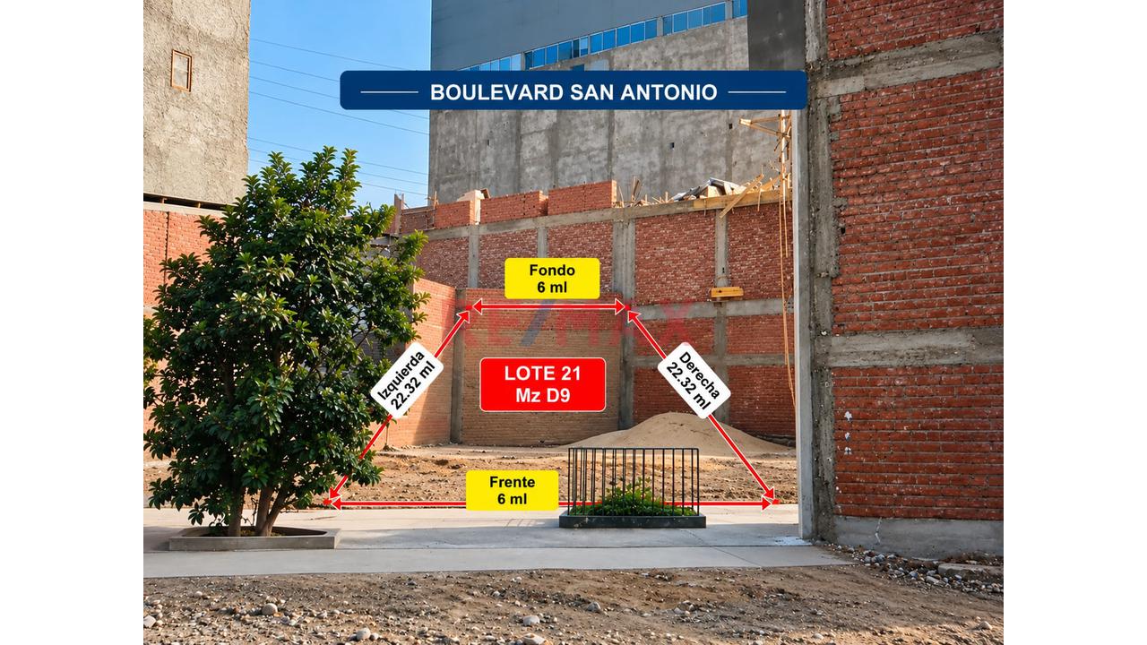 Se Vende Terreno Comercial En El Boulevard San Antonio