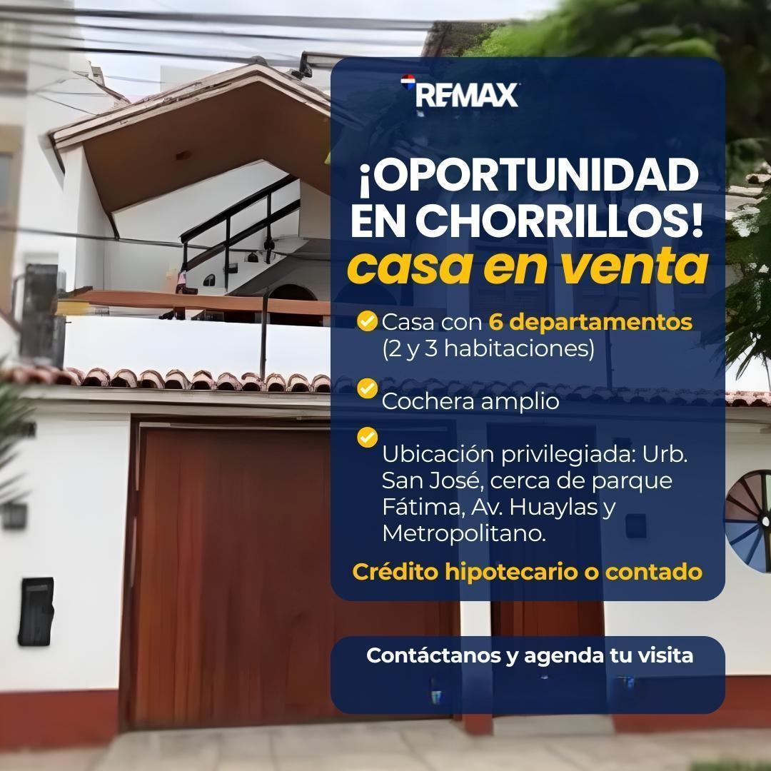 Venta de Casa en Chorrillos - Lima 14 Dormitorios 