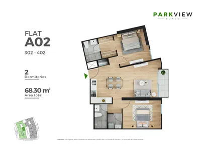 Modelo A 02 · Pisos 3 y 4
