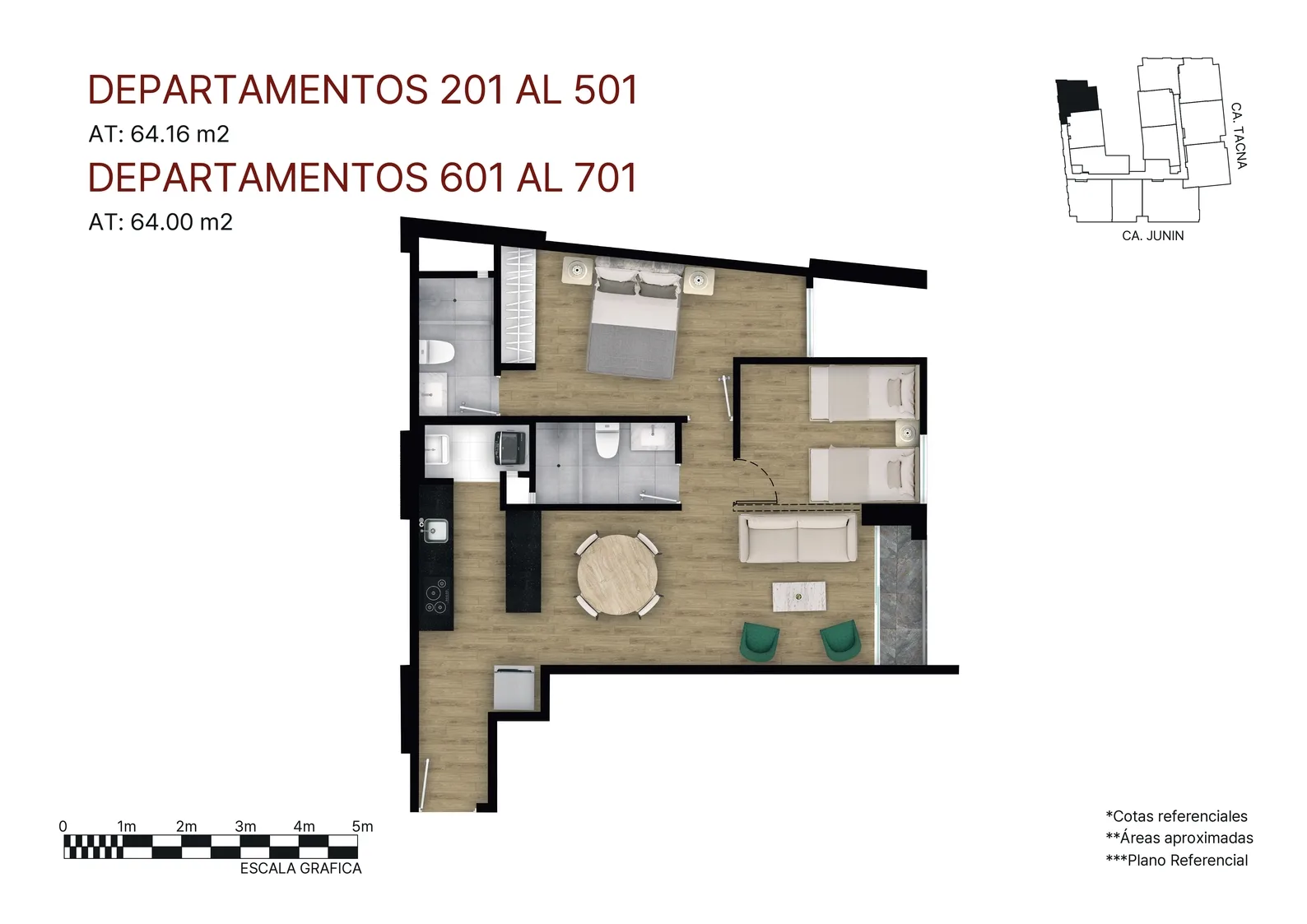 Modelo X01 FLEX · Pisos 2 al 7
