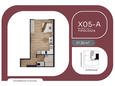 Modelo X05-A · Pisos 2, 3, 4, 5