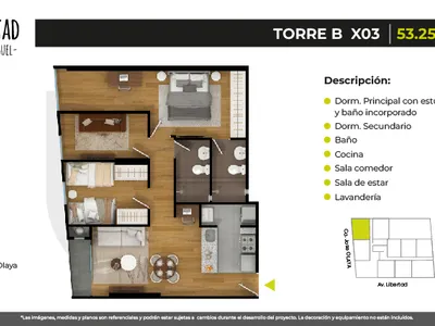 Modelo BX03 · Pisos 2, 3, 5