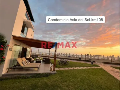 Venta Casa De Playa En Primera Fila - Condominio Asia Del Sol Km 108