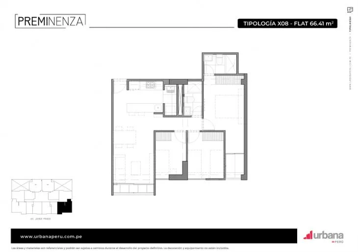 Modelo X08 · Pisos 5 al 17