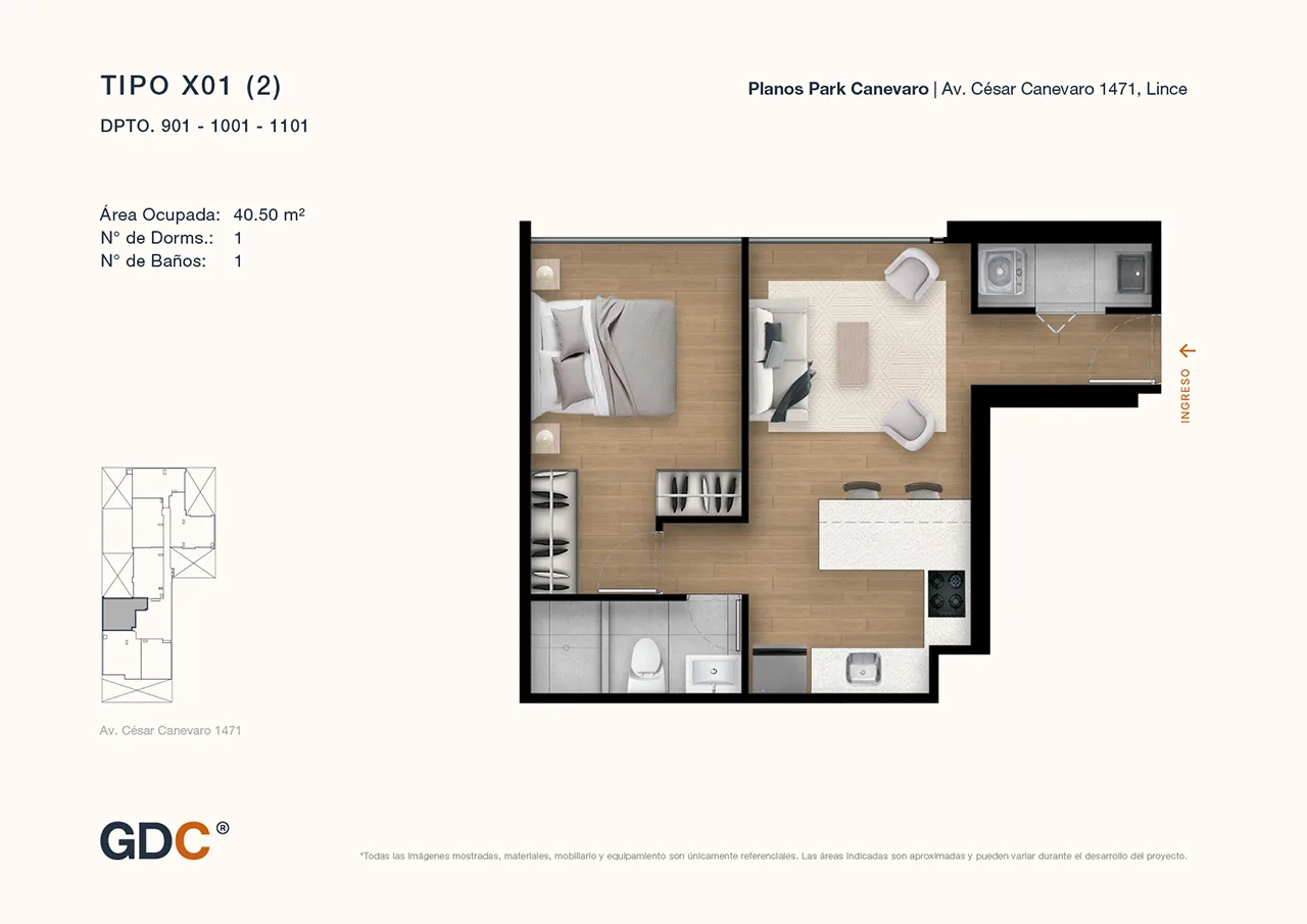 Modelo X01 (2) · Pisos 9 y 11