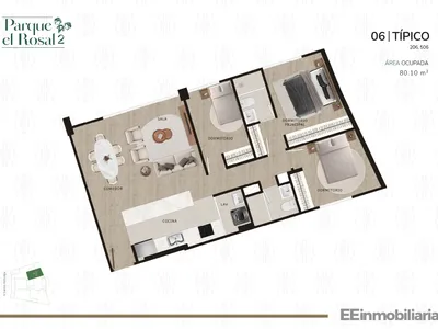 Modelo Típico 6 · Pisos 2 y 5