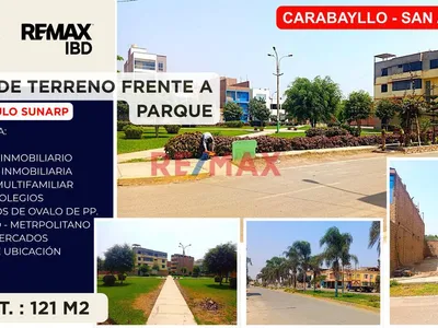 🏡 Terreno En Venta Frente A Parque 121 M 2 – San Antonio De Carabayllo