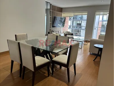 Alquiler Miraflores Exclusivo Amoblado Y Equipado 120 M² Remodelado Balcon + 2 Cocheras