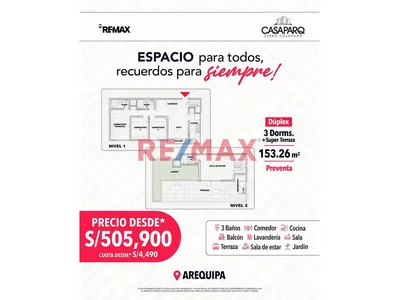 Duplex 153.26 M2 Casaparq