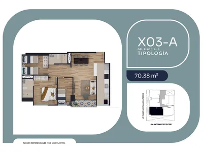 Modelo X03 · Pisos 2 al 16