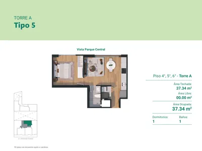 Modelo TIPO 5 · Pisos 6 y 11