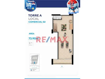 Local Comercial De Estreno En Surco 73.90 Metros Cuadrados