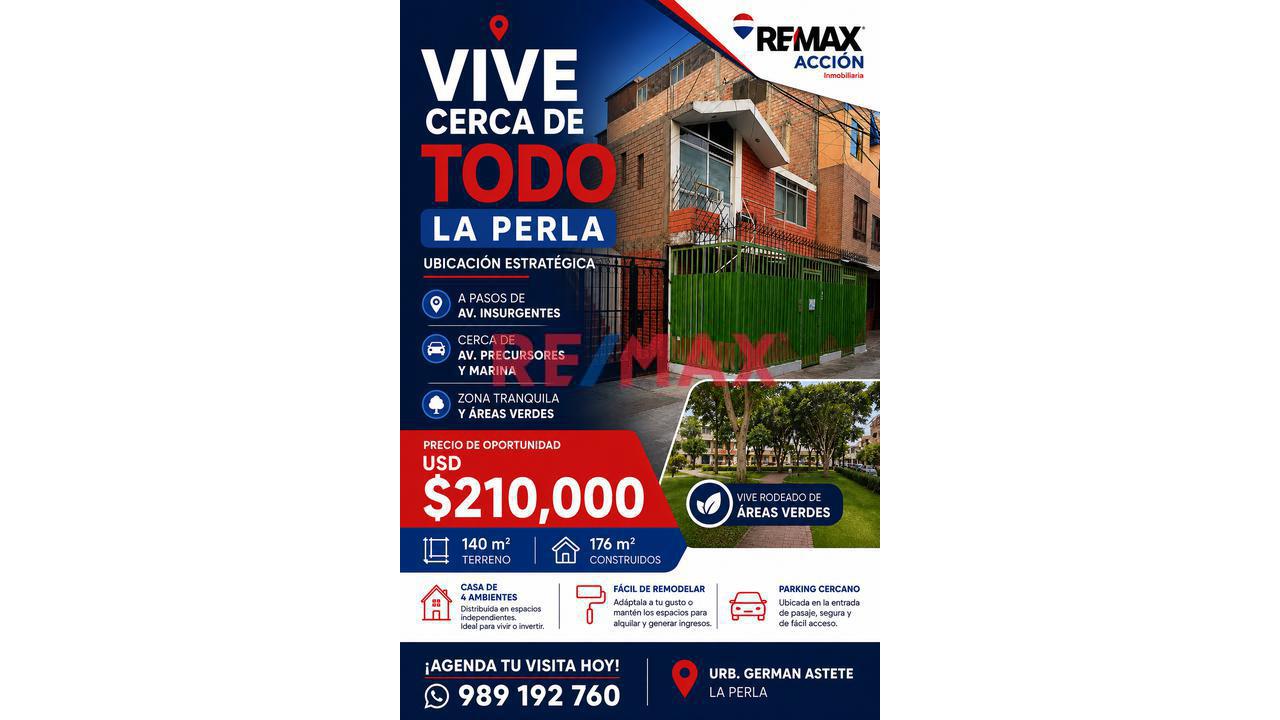 ¿Te Imaginas Vivir En La Perla Donde Todo Te Queda A Minutos Y Cerca A San Miguel?