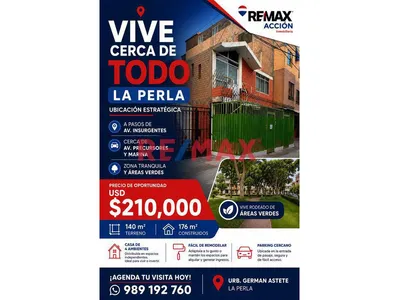¿Te Imaginas Vivir En La Perla Donde Todo Te Queda A Minutos Y Cerca A San Miguel?