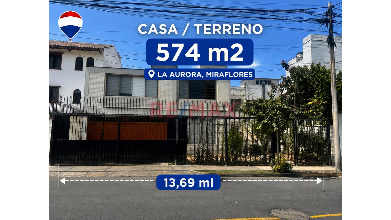 Vendo Casa / Terreno 572 M2 Miraflores
