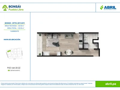 Modelo BON-X11C · Pisos 21 y 22