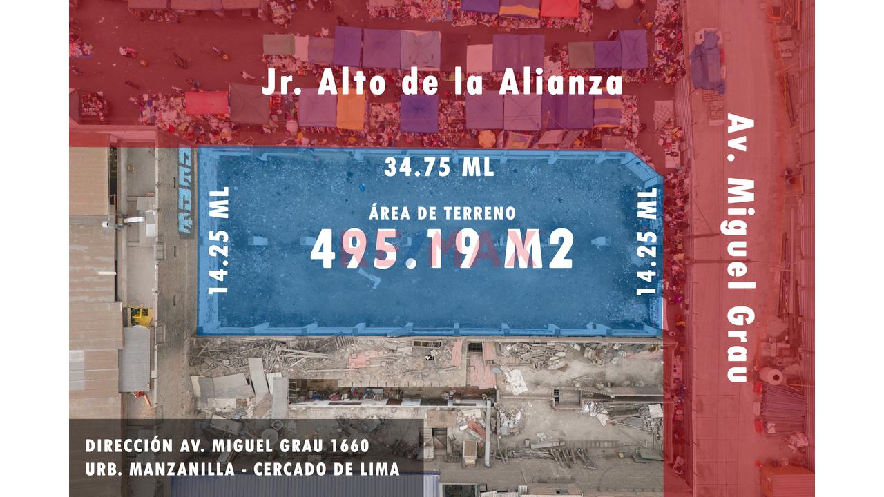 Se Vende Terreno Comercial De 500 M2 En Av Grau Cercado De Lima
