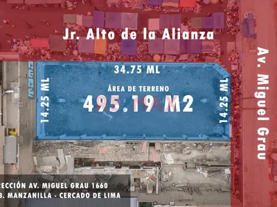Se Vende Terreno Comercial De 500 M2 En Av Grau Cercado De Lima