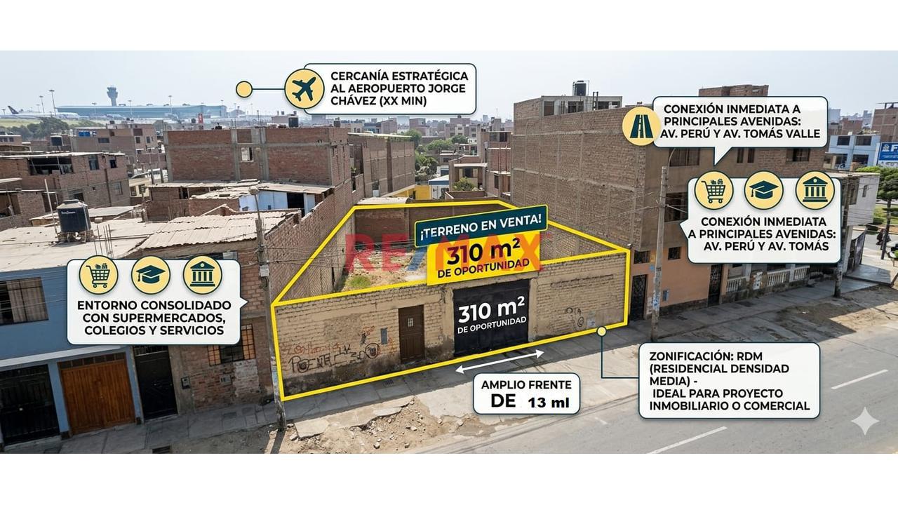 Terreno En Venta San Martin De Porres