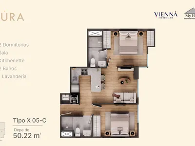 Modelo X05-C · Pisos 17, 20, 21, 22