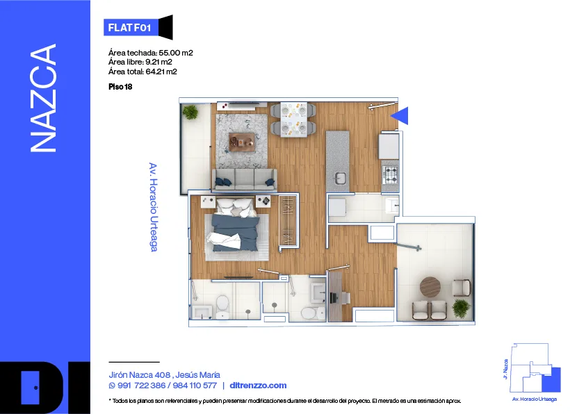 Modelo F01 · Pisos 19 y 20