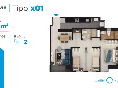 Modelo Departamento tipo X01