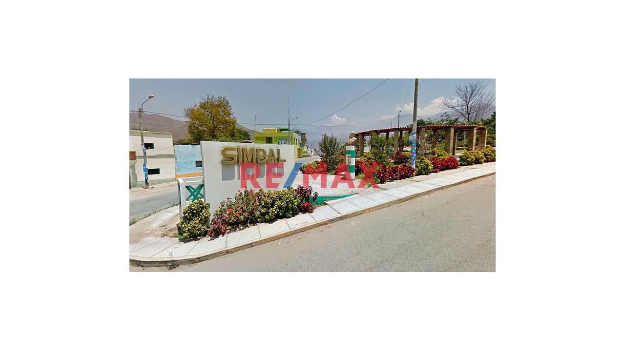 Terreno En Venta En Simbal, Ubicado En Jr. Libertad, Zona Comercial En Pleno Crecimiento. Área Total: 132.23 M²- $18.000 Dolares