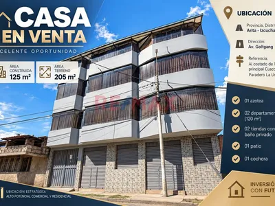 Casa En Venta – Ubicación Estratégica En Anta – Izcuchaca