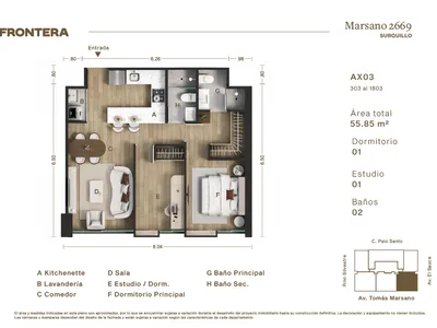 Modelo AX03 · Pisos 4 al 18