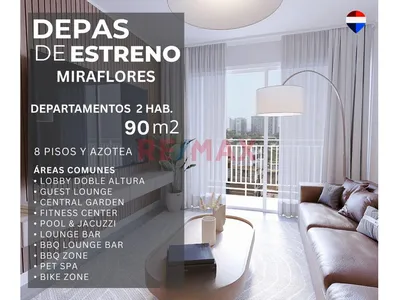 Flats En Miraflores De 90 M2