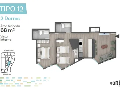 Modelo Tipo 12 · Pisos 23 al 28