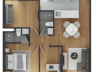 Departamento en venta · Jirón Miguel Aljovín al 800, Santiago de Surco · 64 m², 1 dorm.