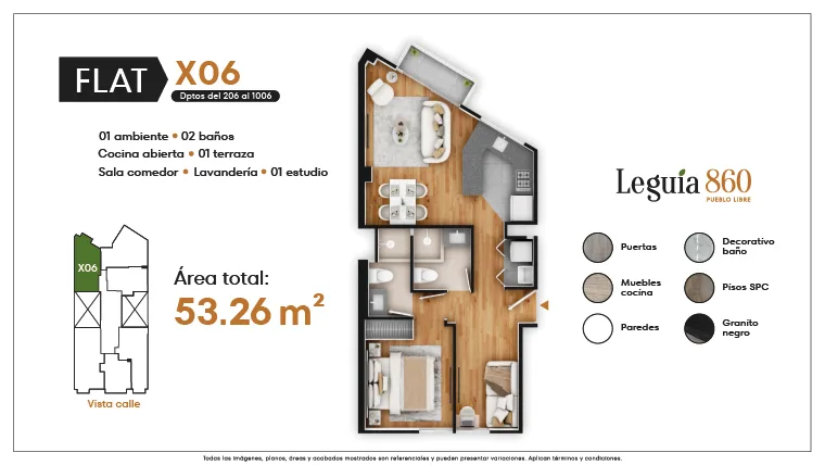 Modelo X06 · Pisos 2 al 10