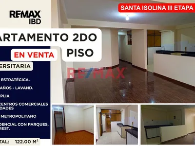 Vendo Departamento En 2Do Piso Urb. Santa Isolina Iii Etapa Comas