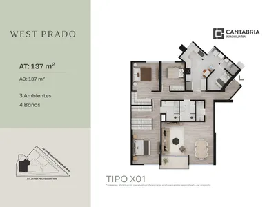 Modelo X01 · Pisos 2 al 17