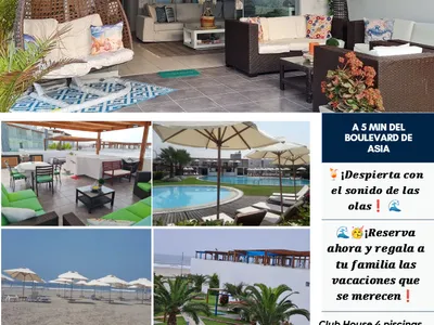 ¡OPORTUNIDAD Casa Playa Mirador de Asia! km101.5- 5min Boulevard 4 dorm. 4piscin