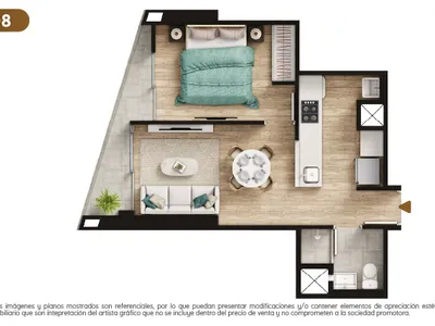 Modelo TIPO 8 · Pisos 11 al 22