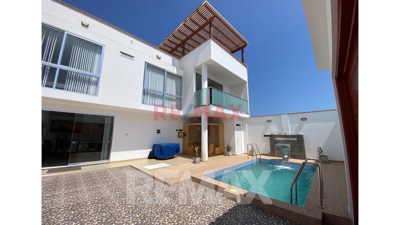 Vendo Hermosa Casa De Playa  350 Con Piscina Y Sauna  Casi Estreno - Playa Lobos