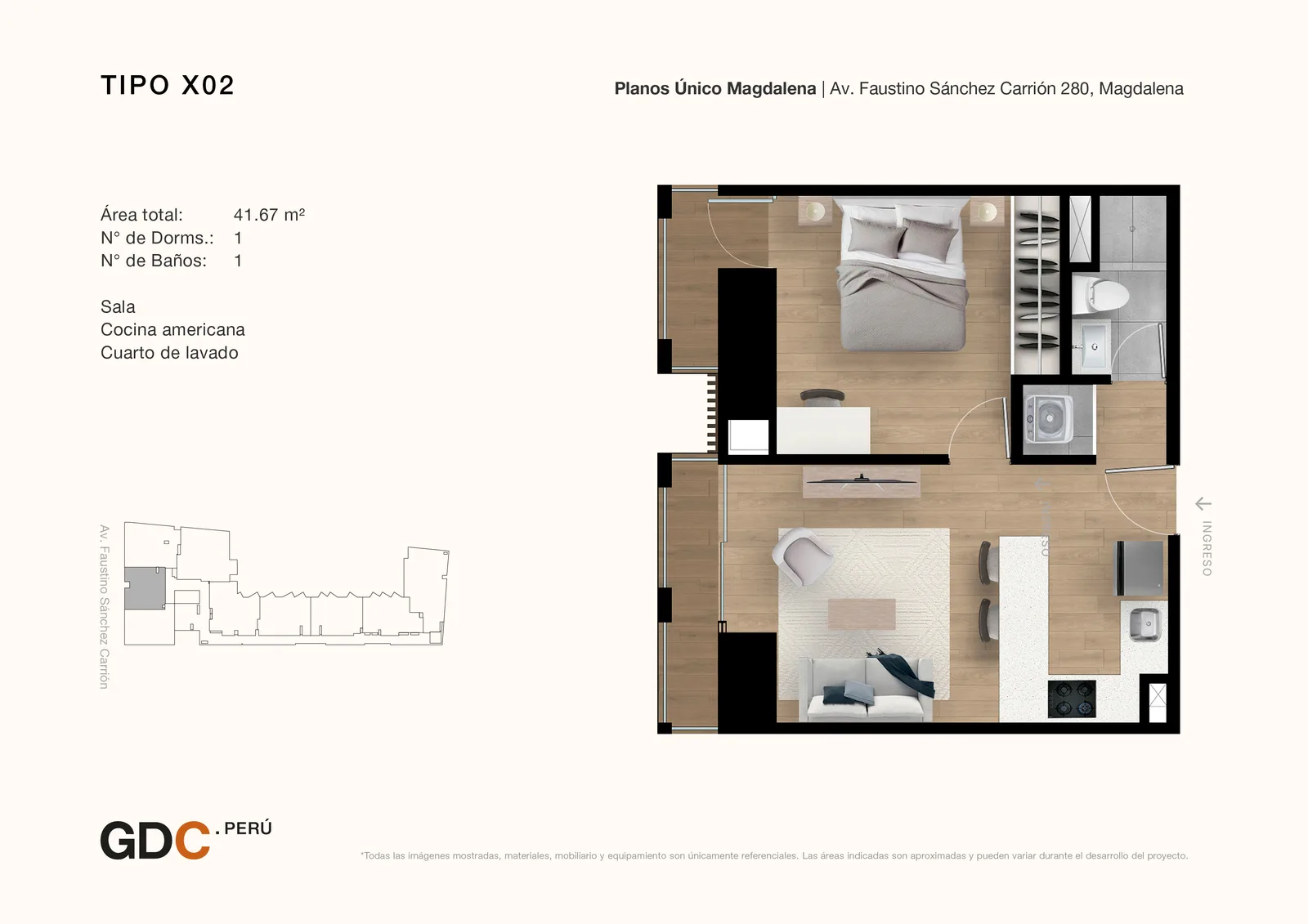 Modelo X02 · Pisos 2, 5, 19, 20