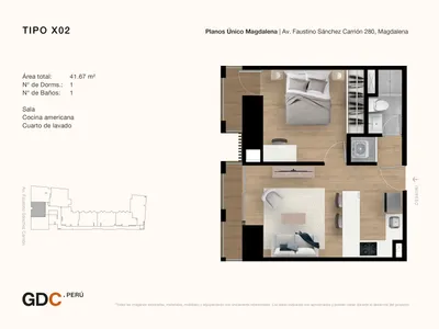 Modelo X02 · Pisos 2, 5, 19, 20