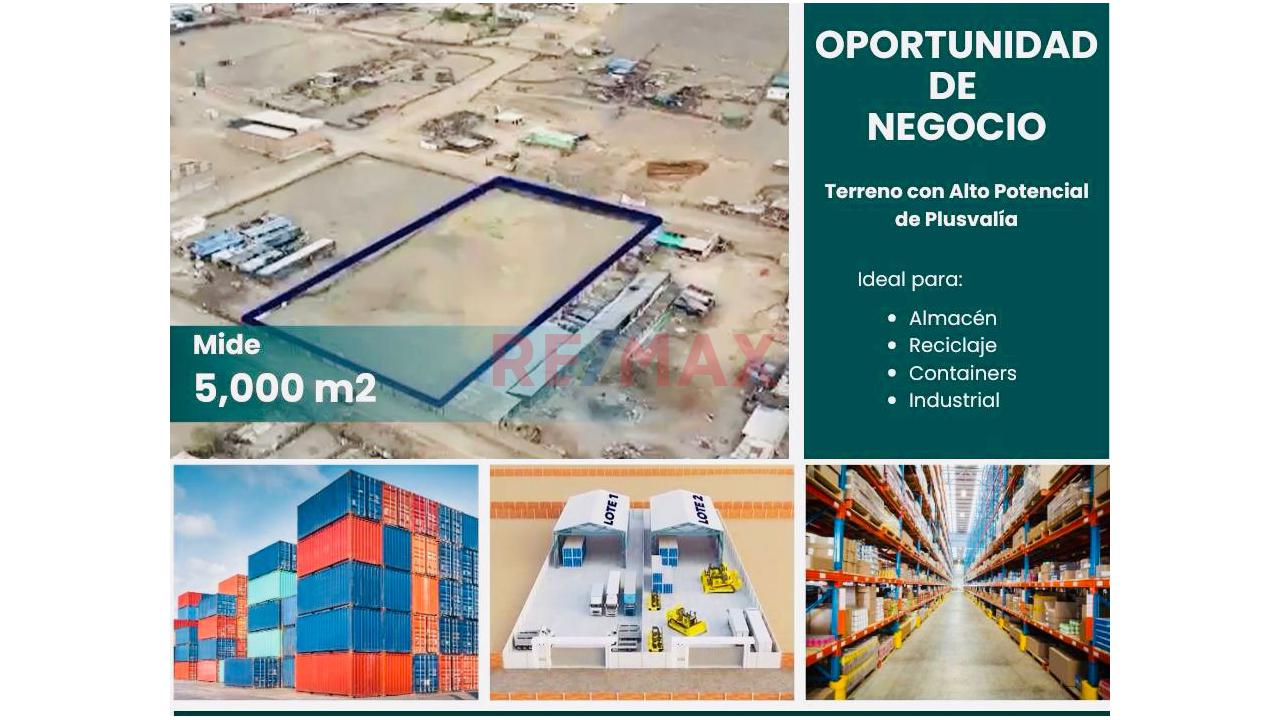 Excelente Oportunidad De Inversión Venta De Terreno Industrial En Ventanilla