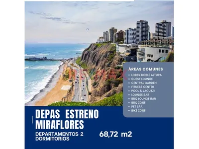 2 Dormitorios De Estreno Miraflores